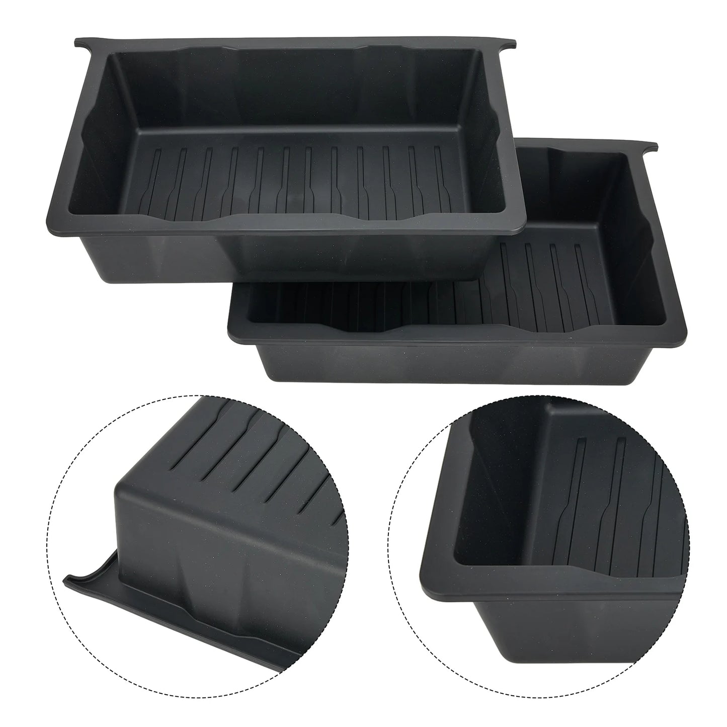 Under Seat TPE Storage Tray