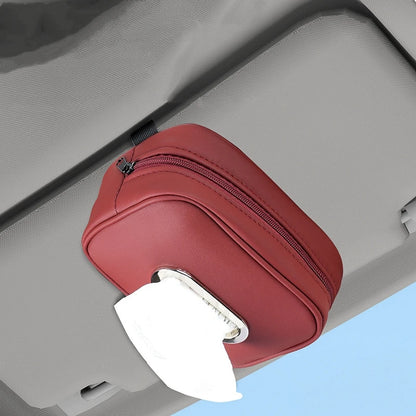 Hang Easy Leather Tissue Box