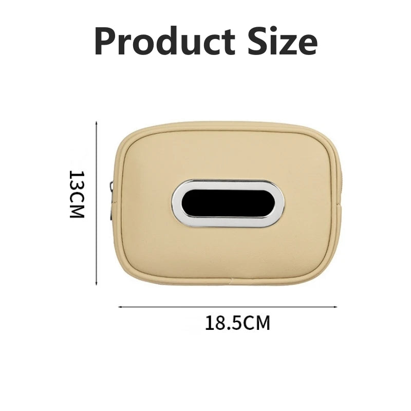 Hang Easy Leather Tissue Box