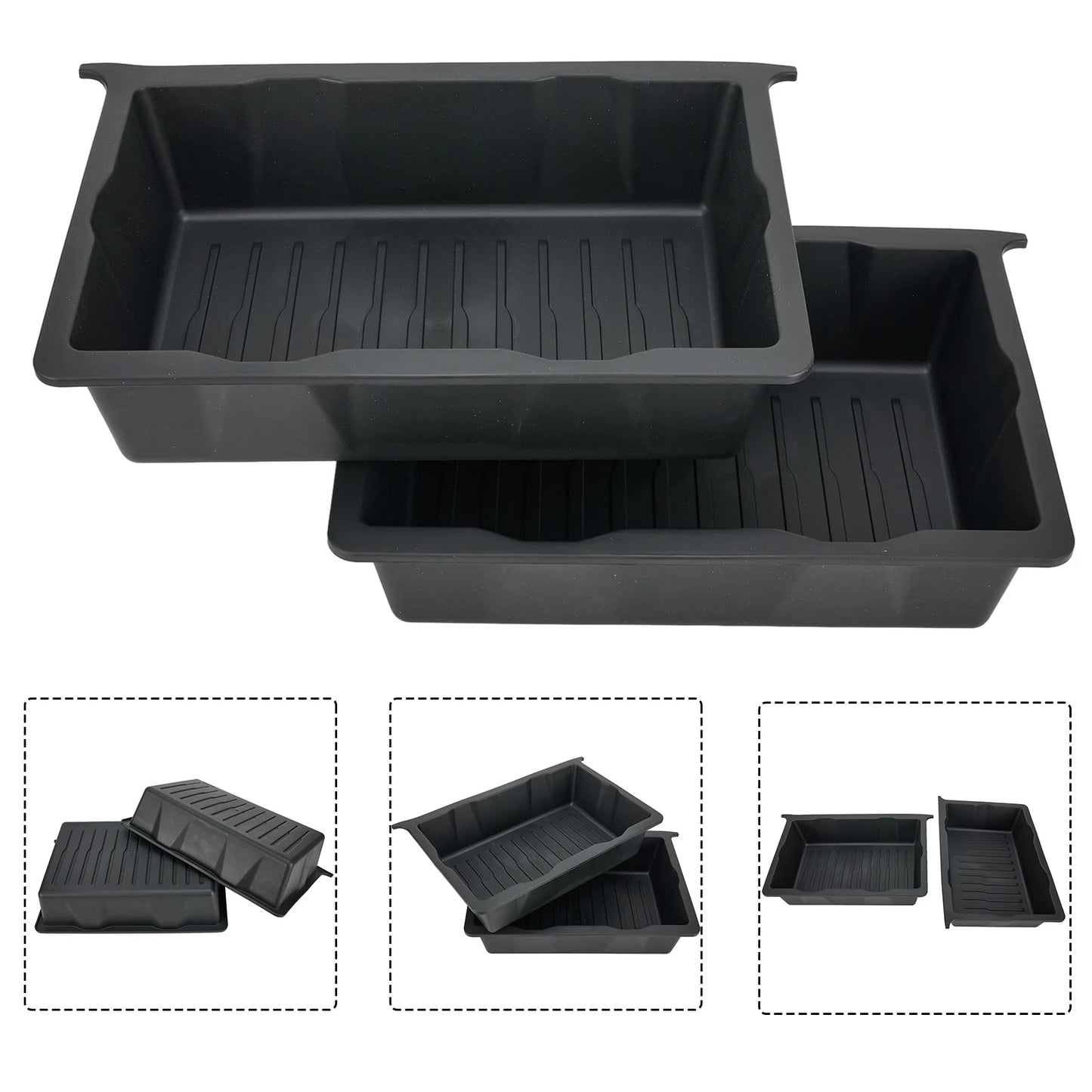Under Seat TPE Storage Tray
